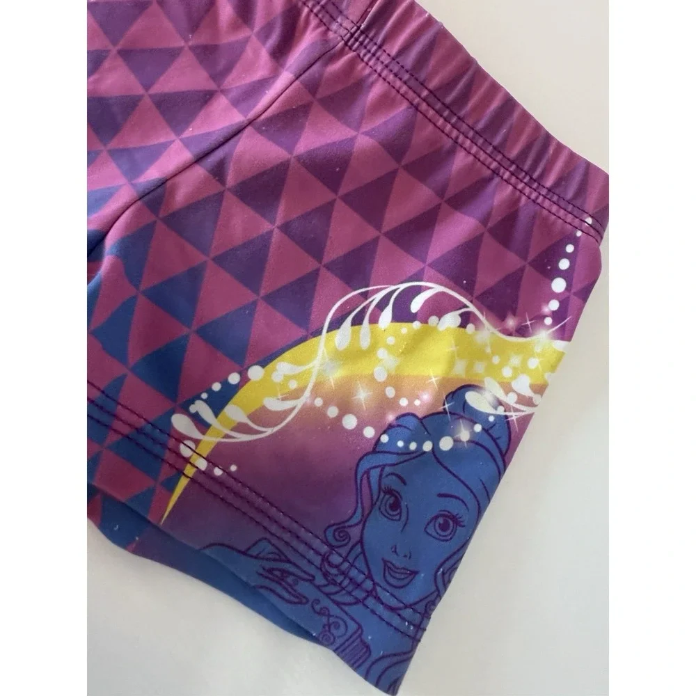 Disney Elite GK CM Compression‎ Shorts Gymnastics Dance Cheer Pink Belle Beauty